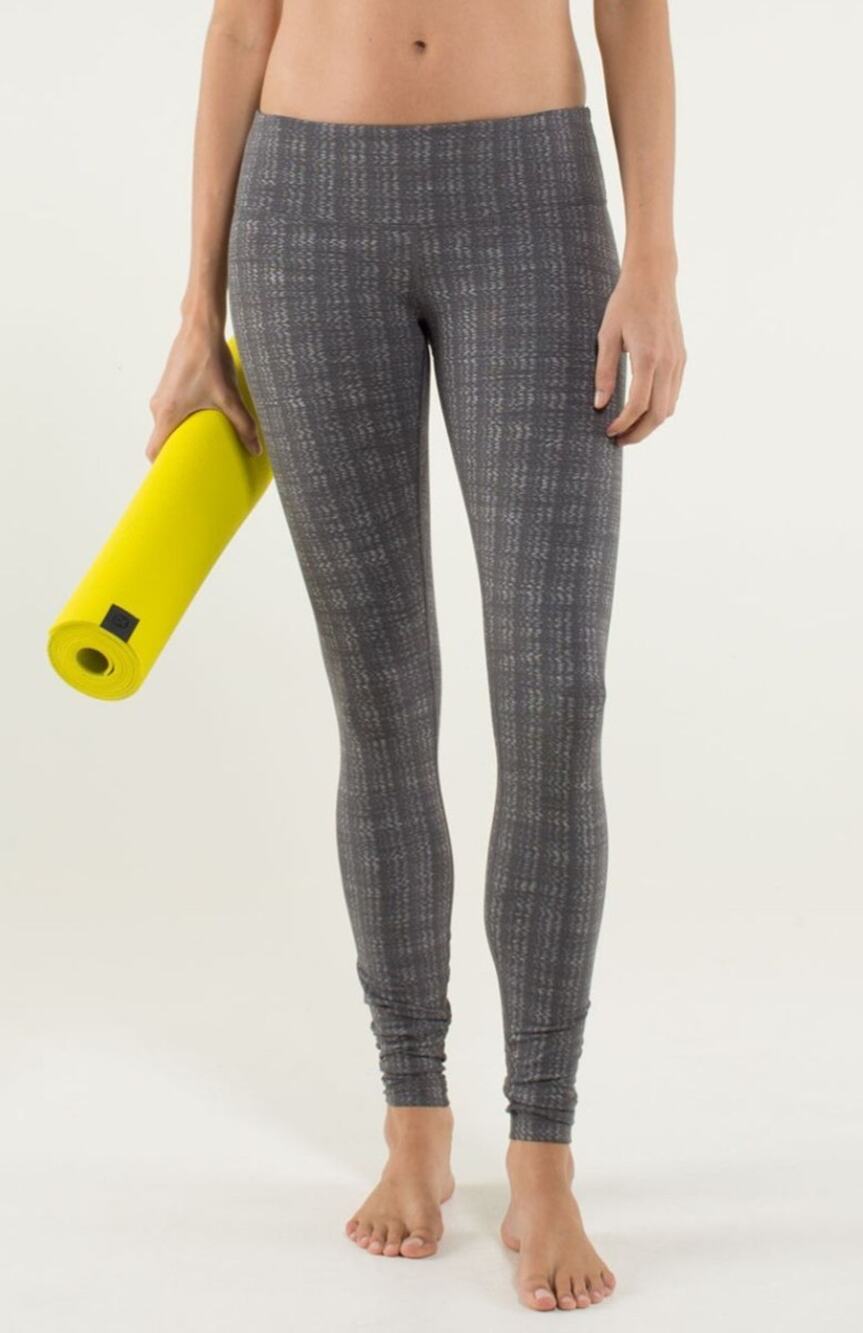 Lululemon Women's Wunder Under Legging Gray Ziggy Wee 2 Size Small 4 No Tag
